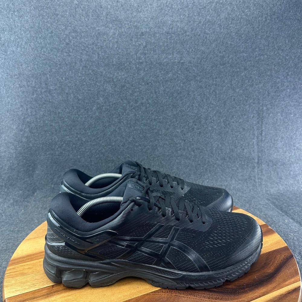 Asics Men's 13 Wide Gel Kayano 26 Triple Black Running Shoes Sneakers 1011A541
